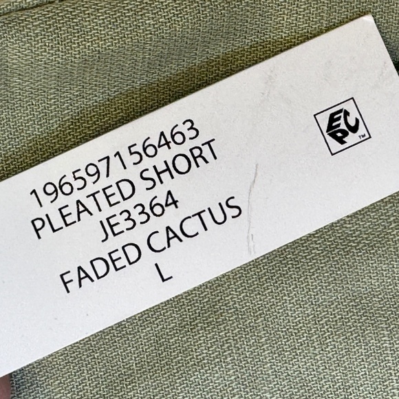 Joie | NWT Faded Cactus Pleated High Rise Washed Olive Green Shorts - Picture 14 of 14